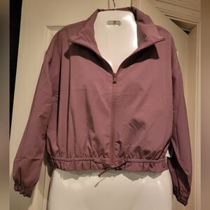 Old Navy Cropped Jacket with Drawstring Waist